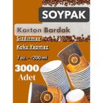 SOYPAK Kahverengi Karton Bardak 7 Oz*3000 Adet