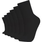 Soytemiz Düz Siyah Kolej Çorap Cotton 6 Çift Rahatsız Etmeyen Esnek Lastik ile Konfor - 36 - 41