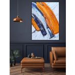 Soyut Dokulu El Yapımı Yağlı Boya Tablo 69x91cm
