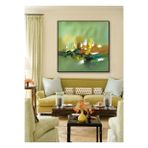 Soyut El Yapımı Yağlı Boya Tablo 86x87cm