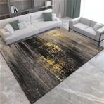 Soyut Gri Kaymaz Mutfak Koridor Yolluk Halı Kolay Bakım 200x300 cm Vintage Stil Ev Dekoru için Halı Yüksek Trafik Alanları için Yumuşak Dayanıklı Zemin Paspası