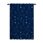 Soyut Kalem Pileli Perde Fırfırlı Kurdele Oturma Odası ve Çocuk Odası için Renkli Pencere Perdesi Çubuk Cep Tasarımı 107x160 cm İç Mekan Dış Mekan Veranda Kapısı ve Koridor Mutfak Dekorasyonu 1 Panel