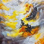 Soyut Modern El Yapımı Yağlı Boya Tablo 85x85cm