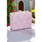 Söz Nişan Düğün Çeyizlik Kadife Gelin Bohça Sandık - Pembe - 1 Adet - 34.5 x 24.5 x 11