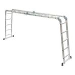 Sözbir 6 Metre Alüminyum Akrobat Merdiven 4x5 Basamak Hafif ve Dayanıklı Çok Amaçlı