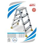 Sözbir Merdiven 4+4 Gold Alüminyum Çift Çıkışlı Merdiven