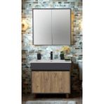 Sözcan Group Aras Takımı Antrasit Atlantik Çam 65 cm Asma Alt+Üst+Lavabo