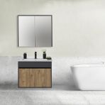 Sözcan Group Aras Takımı Antrasit Atlantik Çam 65 cm Asma Alt+Üst+Lavabo