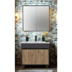 Sözcan Group Aras Takımı Antrasit/Atlantik Çam 80 cm Asma Alt+Üst+Lavabo