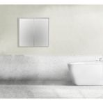 Sözcan Group Dicle Beyaz 80x75x15 cm Aynalı Üst Dolap