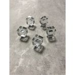 Sözer Orman 20MM Küp Kristal Krom Düğme Mobilya Kulp