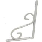 Sözer Orman 2'li Ferforje Raf Altı L Raf Demiri Beyaz 20X15X1,8CM