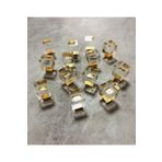 SÖZER ORMAN ÜRÜNLERİ 20mm Küp Kristal Altın Düğme Kulp- (ADET FİYATIDIR)
