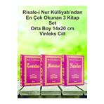 Sözler Neşriyat aş Risale-i Nur Külliyatından En Çok Okunan 3 Kitap (Sözler,Lemalar,Mektubat) Orta Boy Vinleks Cilt