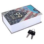 Sözlük Gizli Defter, Taşınabilir Nakit Mücevher Pasaport Saklama Kutusu, 18 * 11,5 * 5,5 cm, Ev, Ofis için (Amerikan Rüya Tipi)
