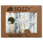 Sozzy Bebek Ağız Mendili Pamuklu Yumuşak 7 Adet - 1