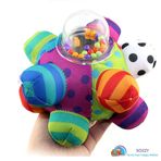 Sozzy Toys Çıngıraklı Renkli Topum