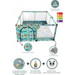 Sozzy Toys Erkek Bebek ve Çocuk Oyun Alanı – Kaymaz Yumuşak Oyun Matı – Katlanabilir Güvenli Oyun Zemini - Mavi - 180 x 120 x 1 cm