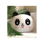 Sozzy Toys Panda Figürlü Kalp Yanaklı Sevimli Peluş Yastık Minnoş Yavru Panda Dizaynlı Dekoratif Yastık