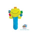 Sozzy Toys Peluş Çııngıraklı Sıksık Oyuncak Kurbağa