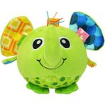 Sozzy Toys Peluş Çıngıraklı Topum 3 Boyutlu Yeşil Fil Figürü Bebek Oyuncak
