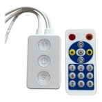 SP601E Çift Çıkışlı Bluetooth Rf App Pixel LED Kontrol Cihazı 2*600IC - 1 m - Şeffaf