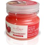 Spa World Strawberry Deap Sea Body Salt Scrub Çilek Aromalı Vücut Tuz Peeling