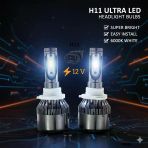 Space 12V H11 Beyaz Led Far Ampulü (4800Lm) Ultra Parlak