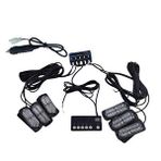 Space 17 Fonksiyonlu Çakar Lamba 12-30V 24 Led 6 Adet Kırmızı*Mavi Set / Lapa549