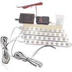 Space 4x9 Ledli Panjur Içi Çakar Lamba Sarı Sarı - Beyaz Beyaz 12V/LAPA182-4