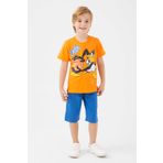 Space Jam L1568-3 Turuncu Erkek Çocuk Kapri Takım