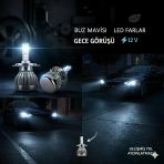 Space Led Far Ampulü H11 - Buz Mavisi (3500Lm)