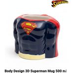 Space License Bood Design Superman 3D Figürlü Seramik Kupa 500 ml - Özel El Yapımı Tasarım Dev Mug Bardak