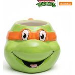 Space License Ninja Turtles Michelangelo 3D Figürlü Seramik Kupa 500 ml - Özel Tasarım Dev Mug