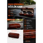 Space Maun Desenli Gözlük Saklama Kabı Araç İçi Torpido Üstü Kullanım / Sygz04