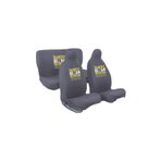 Space Mirsepet Kia Kobra İle Uyumlu Oto Koltuk Kılıfı Gri 4 Parça Tasarım Logo Hustle