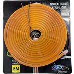 Space Neon Şerit LED 24V 8X16 mm 5 Metre Kesilebilir Bağlantı Aparatlı Turuncu / LAAM436