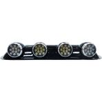 Space Offroad Sis Lambası Yuvarlak Siyah 12X4 Led 12-24V Set /Lass243