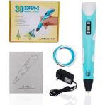 Space Shop 3 Boyutlu Yazıcı 3D Pen Baskı Kalemi - Full Set - Mavi