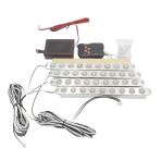 Space Space 4X9 Ledli Panjur Çakar Lamba Kırmızı/Beyaz-Mavi/Beyaz 54W /Lapa182-1