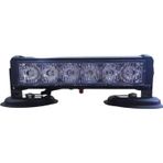 Space Tepe Çakar Lamba Mıknatıslı Vantuzlu 21 Fonksiyonlu 15,5cm 6 Ledli Kırmızı-mavi Usb-fiş Şarjlı-kuma