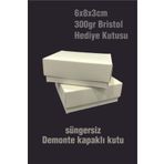 Spacepiks 24 Adet Beyaz Hediyelik Karton Kutu Yılbaşı'na Sevgiliye Takı Kutusu Demonte Sevk 8x6x3cm