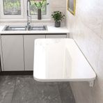SpaceSaving Duvara Monte Katlanır Masa 80 x 20 cm Ahşap Yemek Masası Mutfak Çamaşır Stüdyosu için Küçük Alanlar için Mükemmel Çok Yönlü ve Şık Tasarım