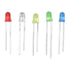 Spacnana 500 Adet 3mm LED Işık Yayan Diyot 5 Renkler Kırmızı Sarı Mavi Yeşil Beyaz LED Lamba Yayan Diyot DIY LED Projeleri Için Set Araba Dekorasyon