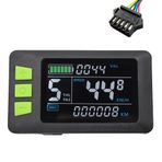 Spactz 1 Parça P3C LCD Ekran Metre Renkli Ekran 24V-60V Elektrikli Bisiklet Ölçer Elektrikli Scooter Için (SM Tak 5PIN)