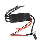 Spactz Siyah DC 7-24V 200W BLDC 3 Fazlı Fırçasız Motor Sürücüsü Hallless DC Motor Sürücü Kartı Potansiyometre ile Hız Cihazı