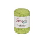 Spagettiyarn Fıstık Yeşil Pamuk Makrome Ip