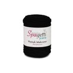 Spagettiyarn Siyah Pamuk Makrome Ip