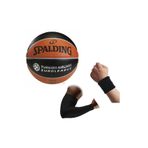 SPALDING Basketbol Topu Tf150 7 Euroleague Tf150 5 Numara +basketbol Kolluğu+havlu Bıleklık