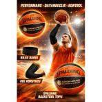 Spaldıng Basketbol Topu Tf150 7 Euroleague Tf150 7 Numara +Basketbol Kolluğu+Havlu Bıleklık